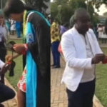 VIDEO: Man steals show as he proposes to girlfriend at KNUST graduation