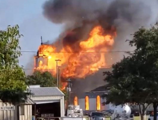 Historic 125-year-old church mysteriously burns to the ground