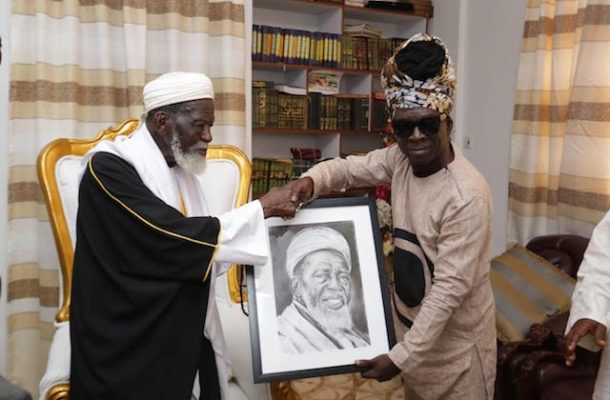 PHOTOS: Kojo Antwi pays courtesy call on Chief Imam