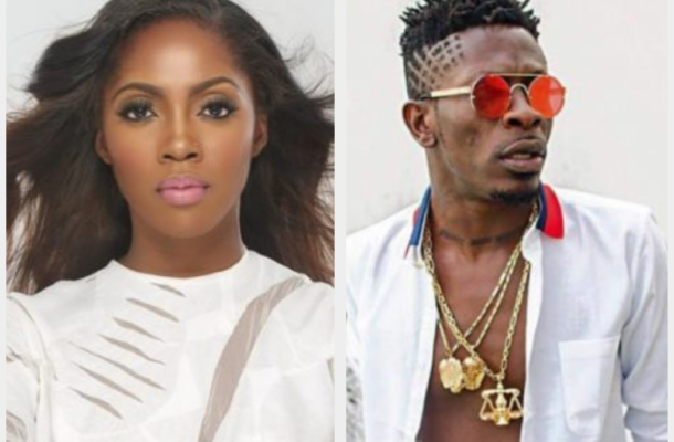 SCREENSHOT: Shatta Wale leaves 'sexy' comment under Tiwa Savage's raunchy photo