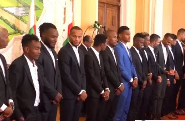 Madagascar AFCON team knighted by President Andry Rajoelina