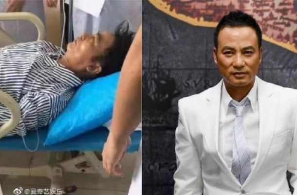 Terrifying moment veteran Hong Kong actor, Simon Yam was stabbed on stage