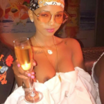 Huddah Monroe flashes her nipples in see-through outfit