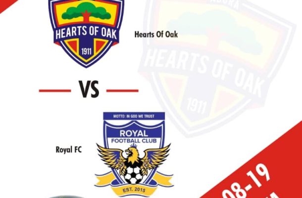 Hearts of Oak line up friendly against Royal FC on Saturday