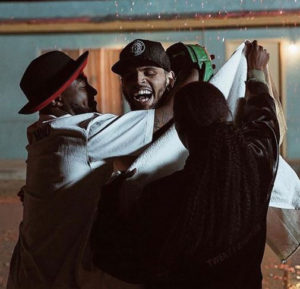 'My brother danced in the cold rain for me' - Davido shares new photos with Chris Brown