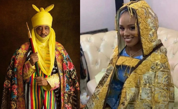 Emir of Kano receives stunning young 4th wife four years after marriage
