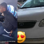 PHOTOS: RCCG Pastor embarrassingly nabbed after snatching Uber driver's car
