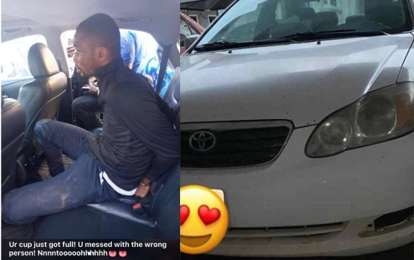 PHOTOS: RCCG Pastor embarrassingly nabbed after snatching Uber driver's car