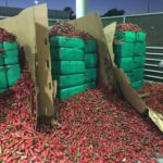 PHOTO: Customs seize four tons of marijuana worth $2.3 million hidden in a consignment red pepper