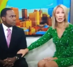 VIDEO: TV host cries and apologizes for saying her black colleague looks like a gorilla on Live TV
