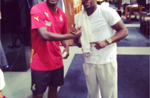 Gyan recounts story behind viral picture with Mayweather