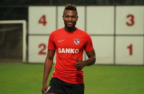 Patrick Twumasi completes first training session with Gaziantep FK