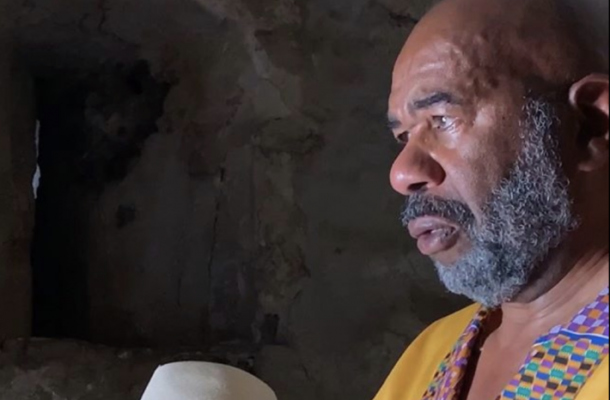 “I could feel my ancestors on me” – Steve Harvey says after emotional Elmina castle visit