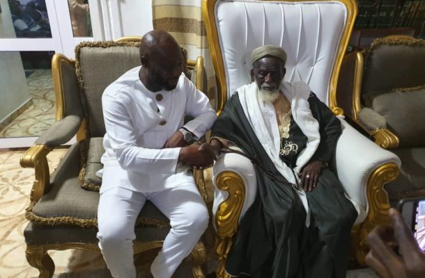 PHOTOS: GFA Presidential aspirant George Afriyie pays courtesy visit to Chief Imam