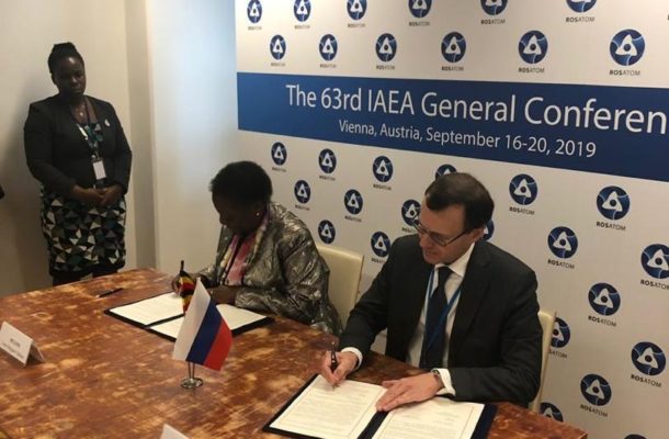 Russia and Uganda sign intergovernmental agreement on cooperation in the peaceful use of nuclear energy
