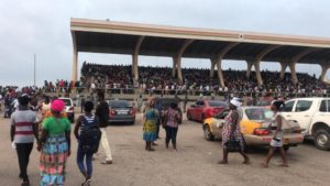 PHOTOS: Thousands of people besiege Black Star Square over SHS placements