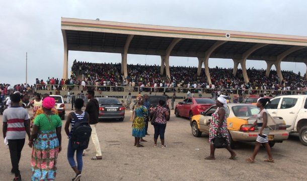 PHOTOS: Thousands of people besiege Black Star Square over SHS placements