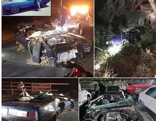 More terrifying photos from the scene where Kevin Hart had a car crash
