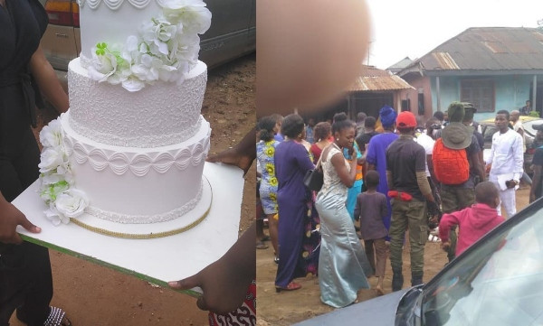 HEARTBREAKING: Bride collapses as groom's jilted ex-lover storms their wedding