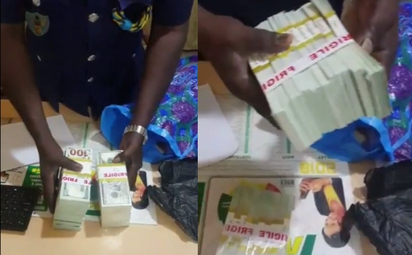 VIDEO: Ghana Police arrest Nigerian men attempting to smuggle in millions of fake dollars