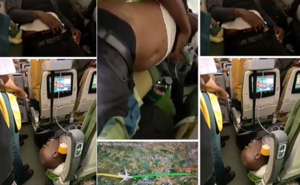 HORRIFIC VIDEO: 2 Nigerian men die after drug they swallowed burst open in their stomach during a flight
