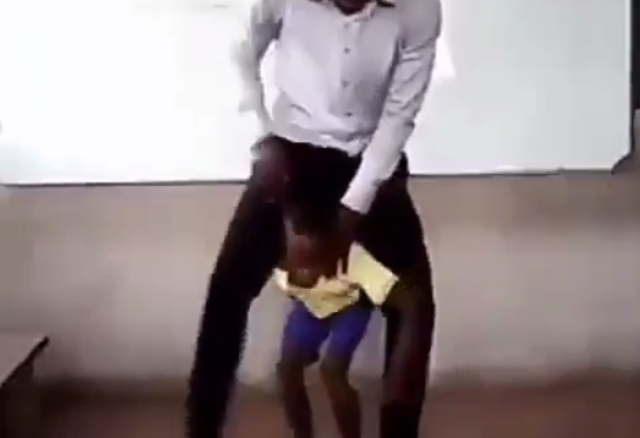 VIDEO: Ghanaian teacher's unique style of teaching proper and improper fractions receives plaudits