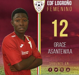 Grace Asantewaa marks Logroño Feminino debut in league draw