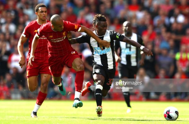 Newcastle winger Christian Atsu apologizes for costly mistake in defeat to Liverpool