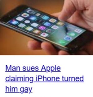 Man sues iPhone for 'making him gay'
