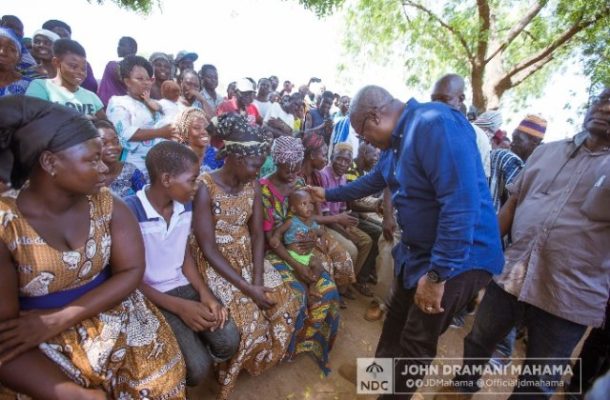 Ex-President Mahama visits Upper East flood victims