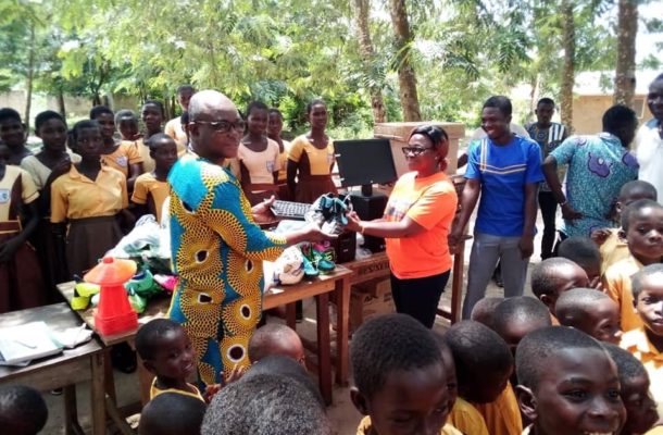 Plan Ghana donates sports equipment to 9 schools in South Tongu district