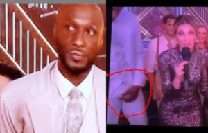 VIDEO: Former NBA star, Lamar Odom spotted scratching his pen!s on live TV show
