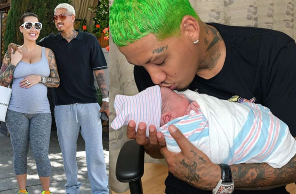 PHOTOS: Amber Rose welcomes her second child with beau, Alexander 'AE' Edwards