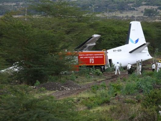 Passengers hurt as plane veers off runway in Kenya