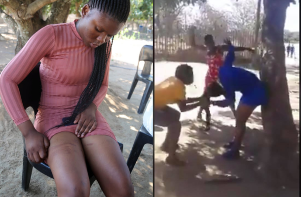 VIDEO: Lady beaten to pulp by 3 women for sleeping with a married taxi driver