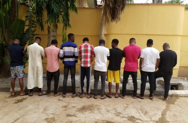 PHOTOS: 10 Internet fraudsters arrested; dangerous charms & fake currency recovered