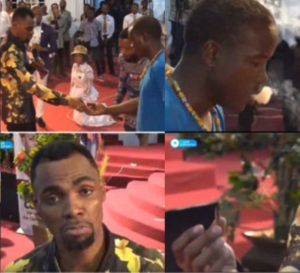 VIDEO: Rev. Obofour shockingly instructs church member to smoke weed during service