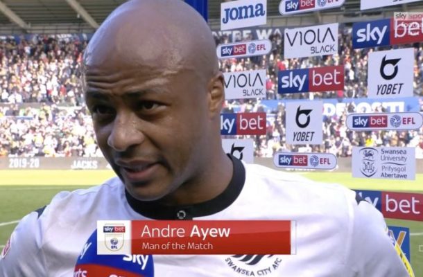 Andre Ayew wins Man of the Match in Swansea win