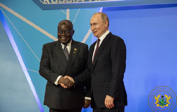 We want trade, investment not raw material imports, exports – Akufo-Addo to Putin
