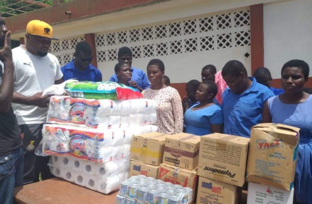 Black Stars B donate to Akropong school for the blind ahead of CHAN qualifier