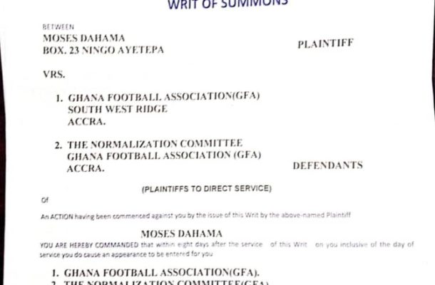 GFA election under threat as lower tier club slaps injunction on the process