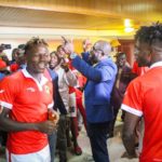 VIDEO: GFA president Kurt Okraku in hot jama session with Kotoko players ahead of San Pedro game