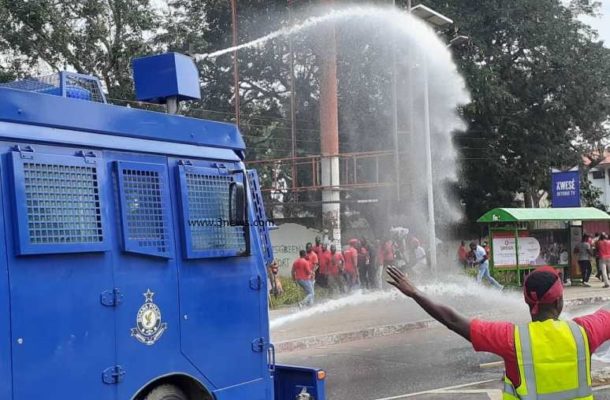 Law students demo halted as police open tear gas, gun shots on protesters
