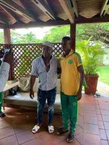 PHOTOS &VIDEO: Abedi Pele hosts Nigerien side Sahel Sc at his residence