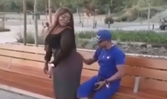 VIDEO: Obinim proves his wife's butt is real
