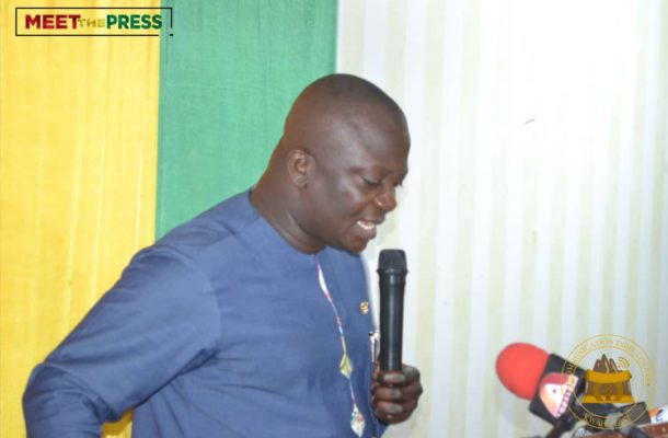 Bryan Acheampong expresses worry about state of Abetifi Hospital, vows to complete project