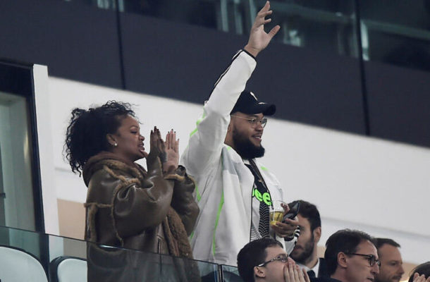 Singer Rihanna in the stands as Partey's Atlético suffers champions league defeat in Turin