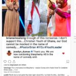 Acress Joselyn Dumas joins one Pastor Brian to condemn Ghana Jesus