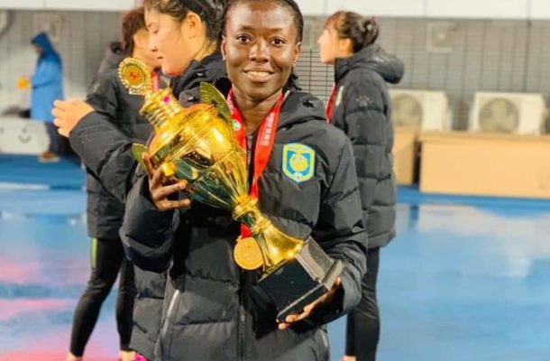 Black Queens captain Elizabeth Addo wins fourth trophy with Jiangsu Sunning