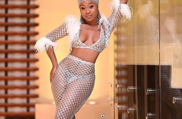 PHOTOS & VIDEOS: Efia Odo wears see-through net outfit to 4syte music video awards